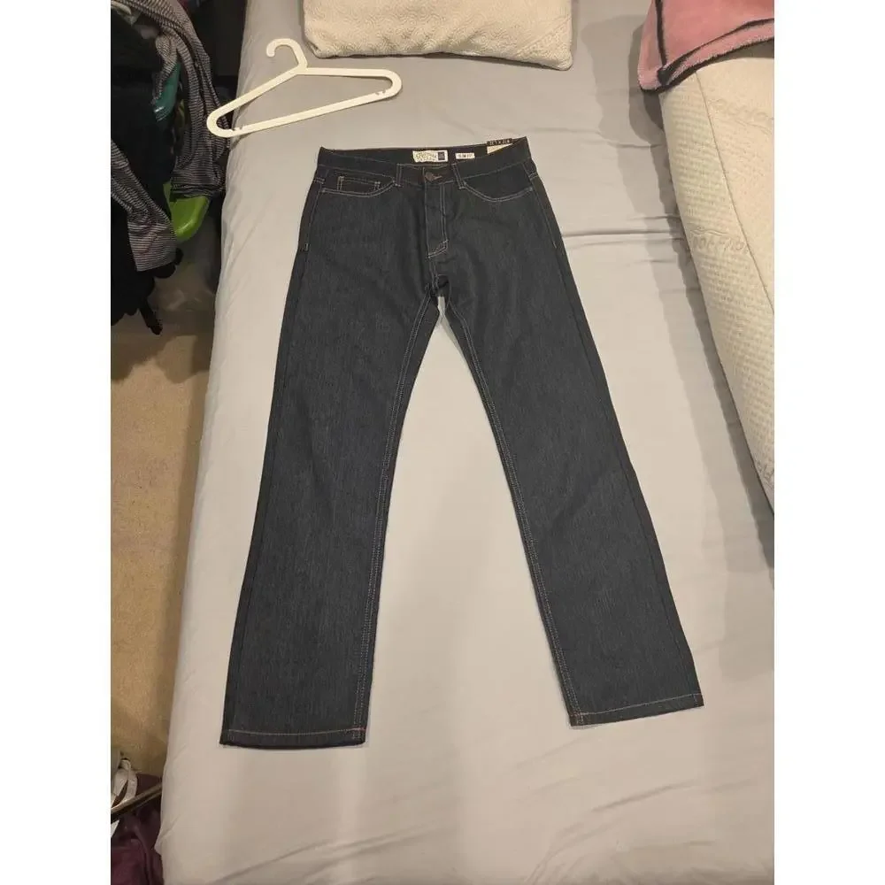 Nwt Recycled Blues Slim Fit Dark Wash Denim Jeans Size 32x32